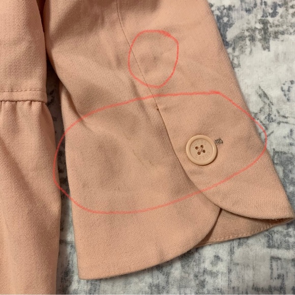 VTG Y2K Guess Blush Pink Blazer Jacket S - Picture 14 of 16